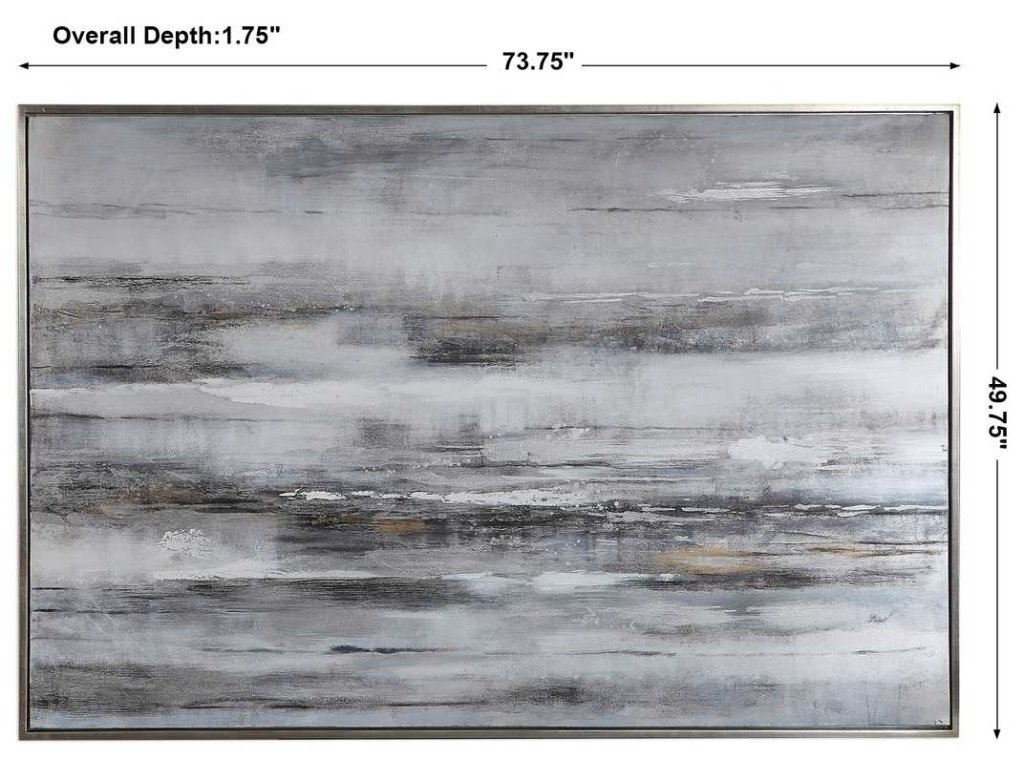 Smoky Waves Hand Painted Canvas - image 5