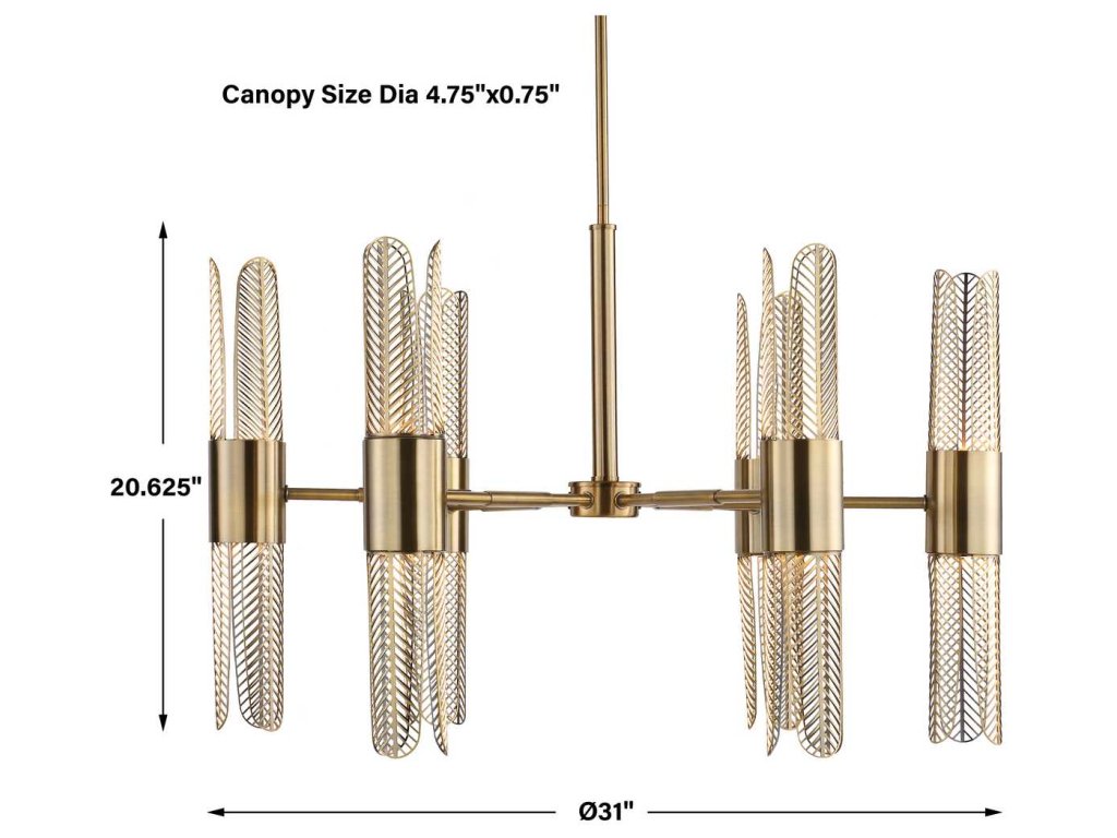 Cret, 12 Lt Chandelier - image 10