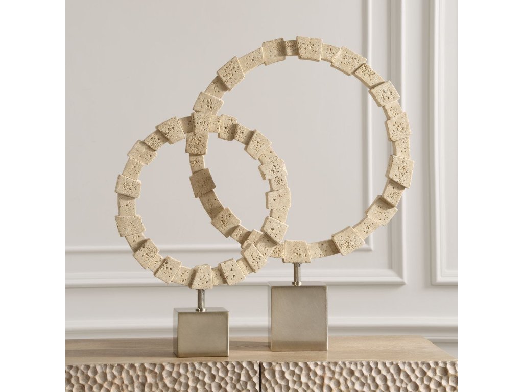 Ivory Fusion Rings, S/2 - image 1