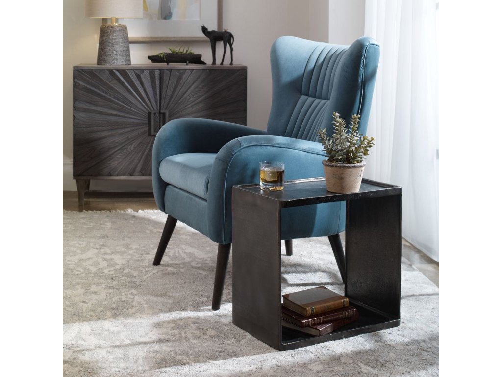 Derwent Side Table, Dark Nickel - image 1