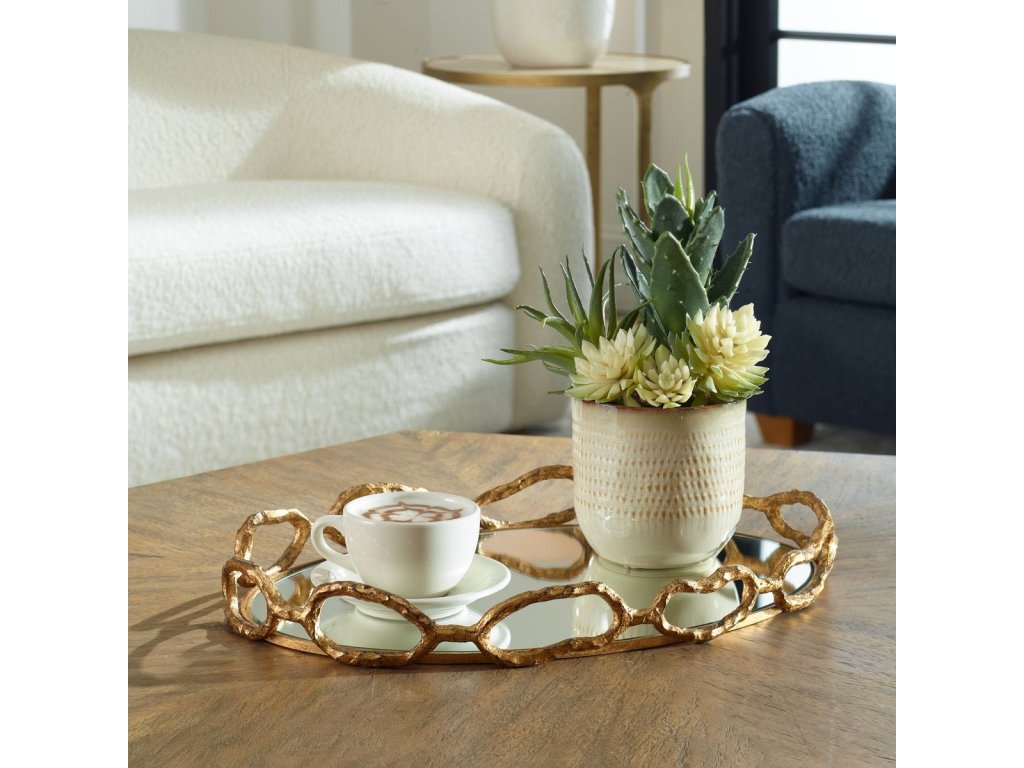 Cable Chain Tray, Gold - image 1