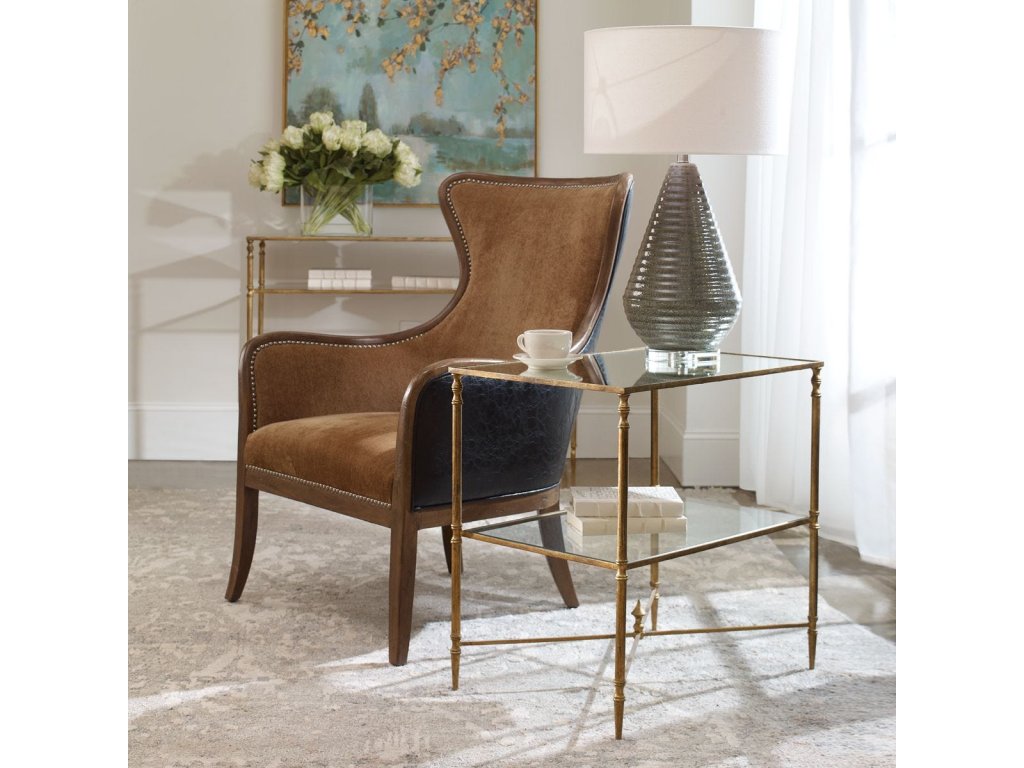 Henzler Lamp Table, Gold - image 1
