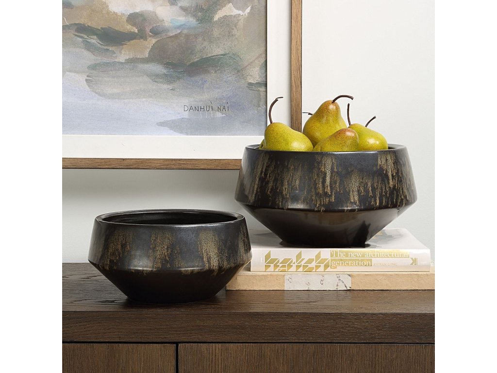 Bronze Duo, Vases, S/2 - image 1