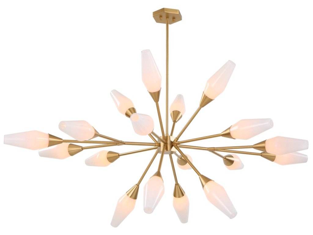Agapanthus, 18 Lt Pendant - Brass - image 3