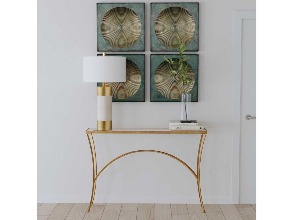 Alayna Console Table, Gold - image 2