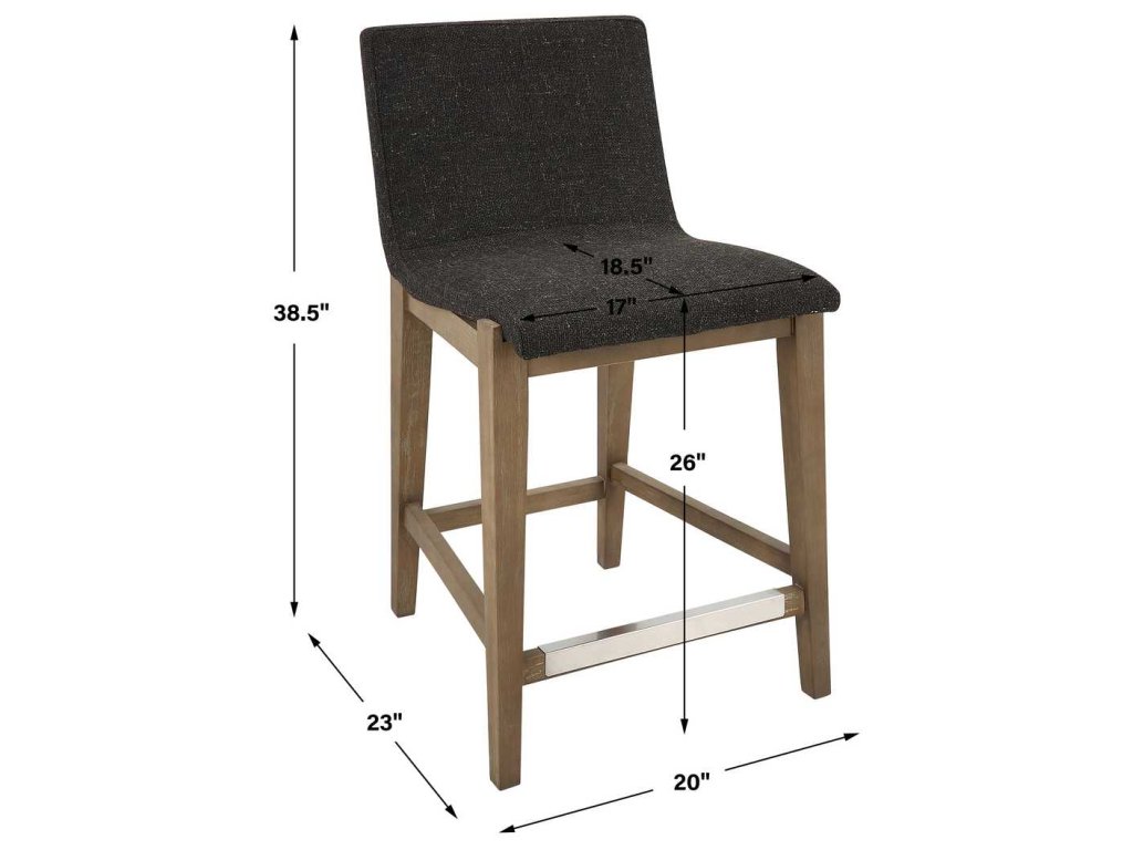 Klemens Counter Stool, Chocolate - image 7