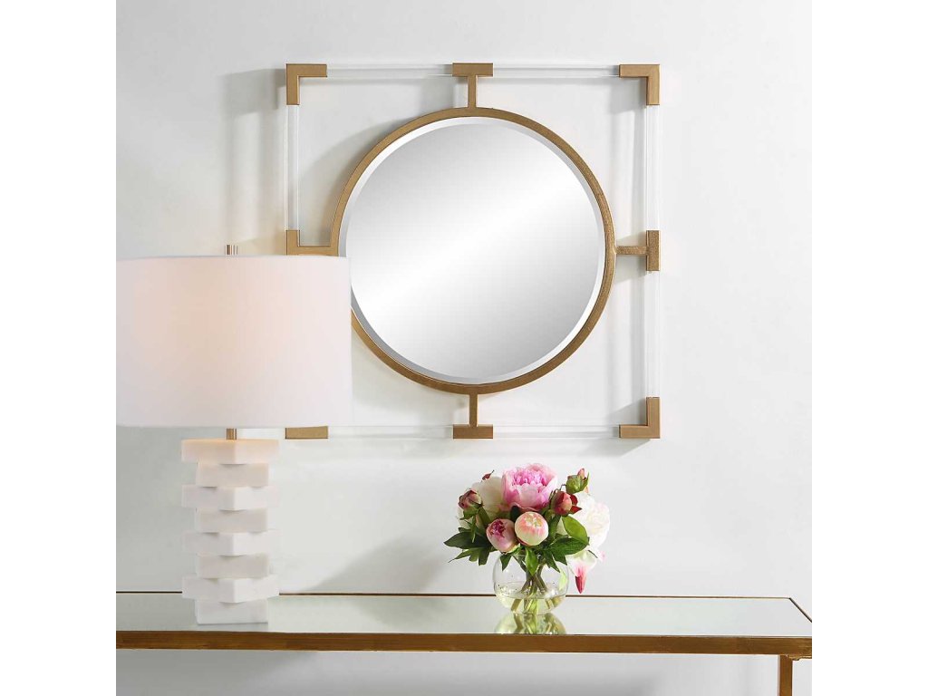 Balkan Small Mirror, Gold - image 1