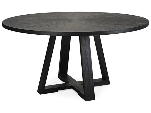 Gidran Dining Table, Black, 2 Cartons