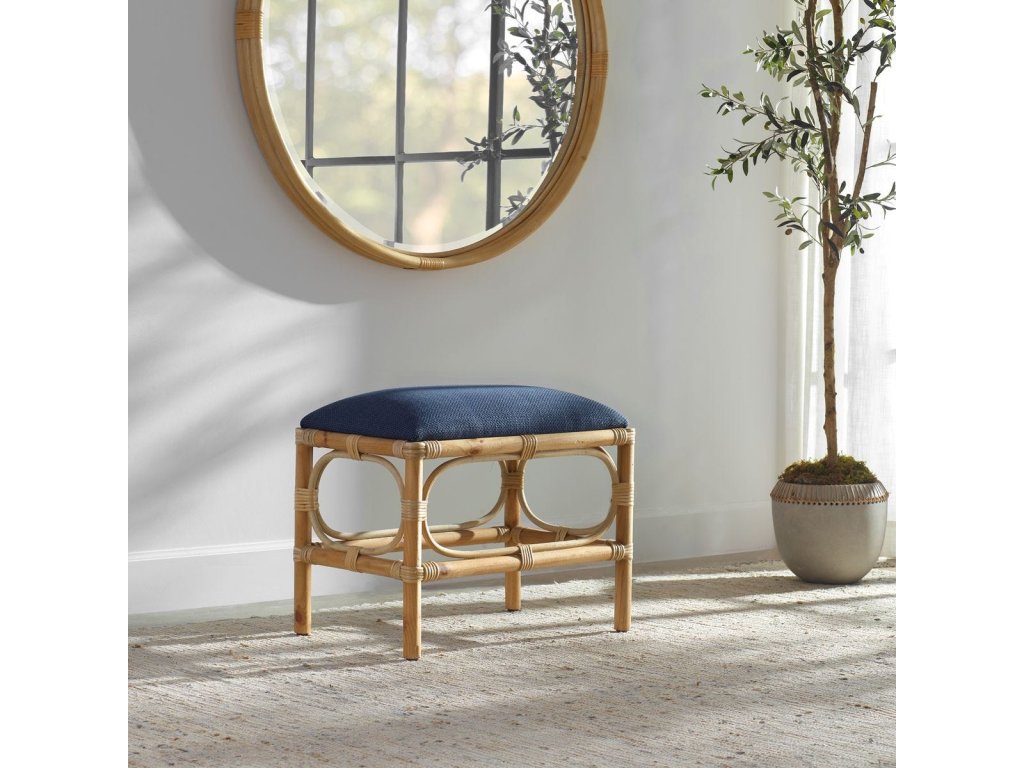 Laguna Small Bench, Navy - image 1