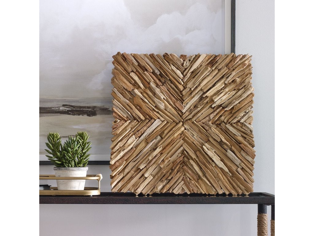 Outland Wood Wall Decor, Natural - image 1