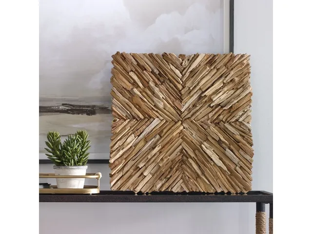 Outland Wood Wall Decor, Natural - Alternative View