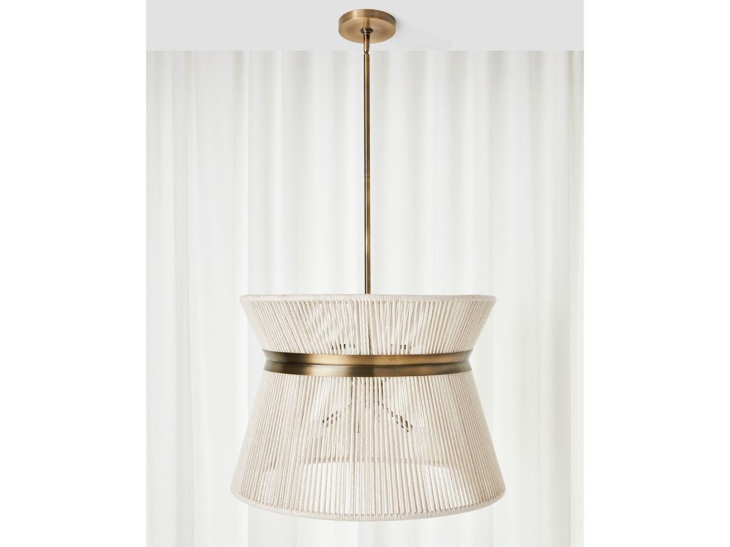Highly Strung, 8 Lt Round Pendant - White - image 3