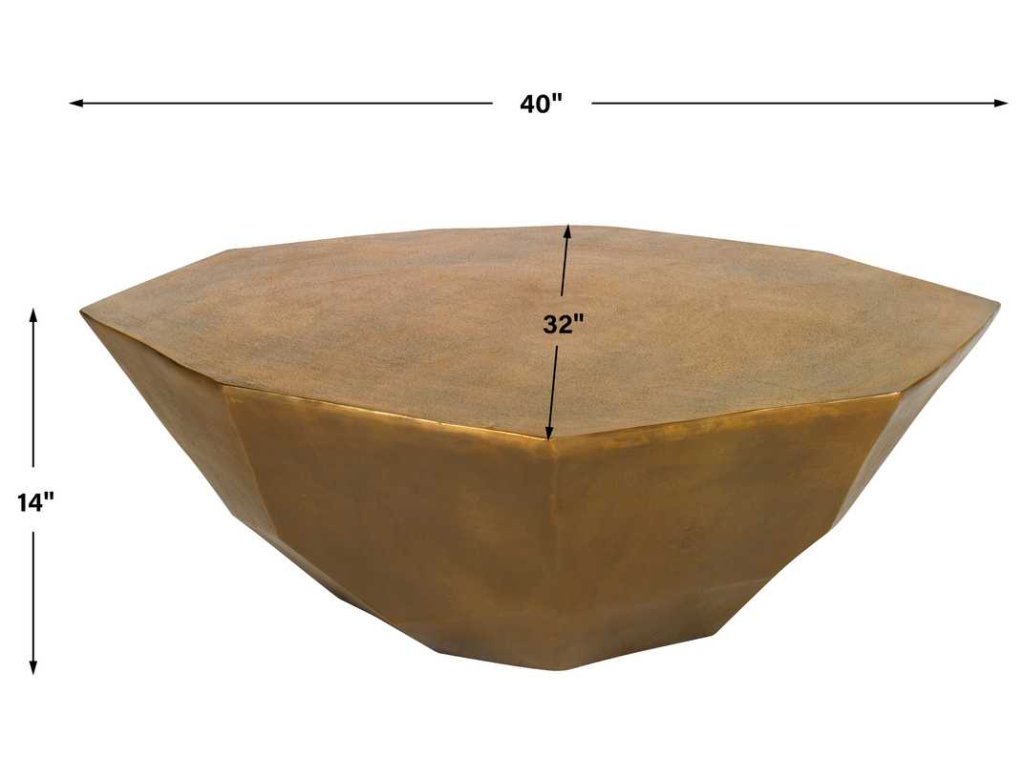 Cathenna Coffee Table - Brass Large - image 5