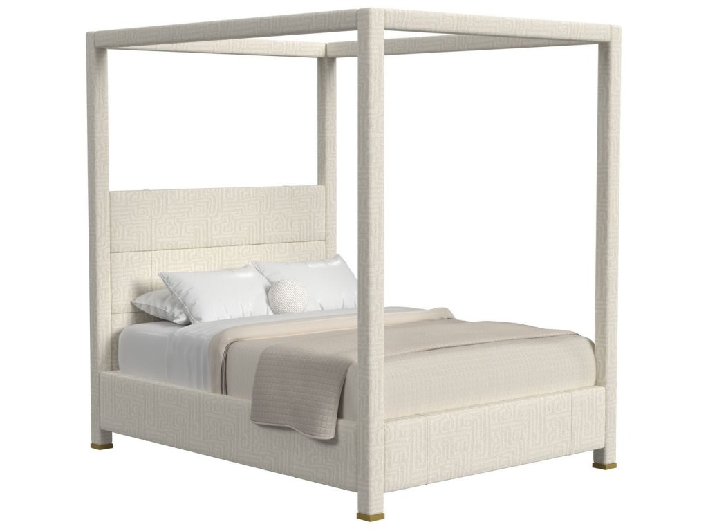 Hibernate Canopy Bed, Queen - Maze Oyster , 2 Cartons - main image