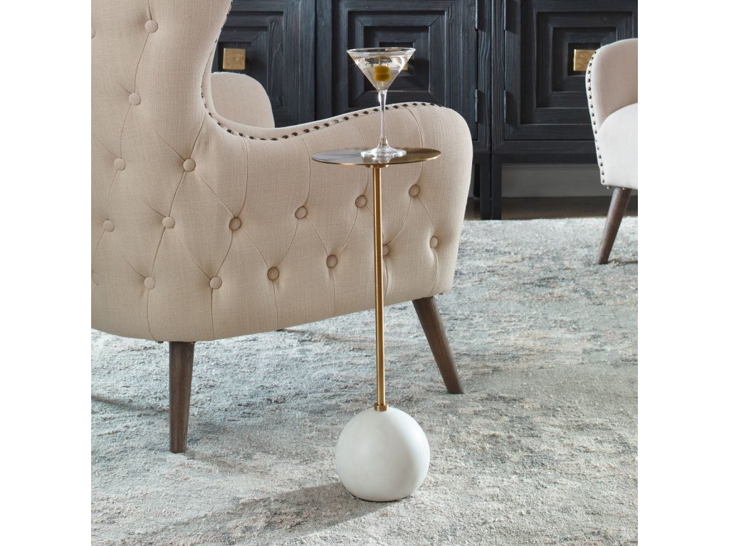 Gimlet Drink Table, White - image 1