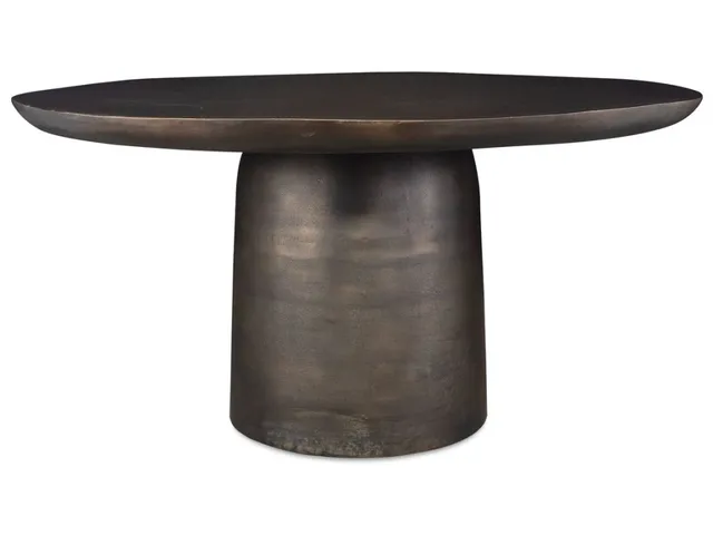 Madrone Outdoor Dining Table, Golden Dark Bronze, 2 Cartons