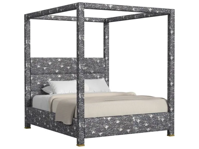 Hibernate Canopy Bed, King - Baltic Forest Blue, 2 Cartons