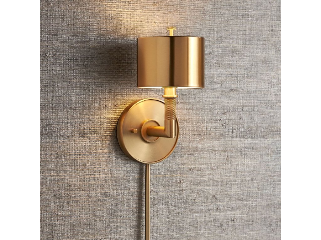 Knurl, 1 Lt Sconce - Brass - image 4