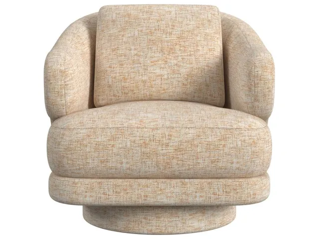 Cuddle Swivel Chair - Thatched Butterscotch