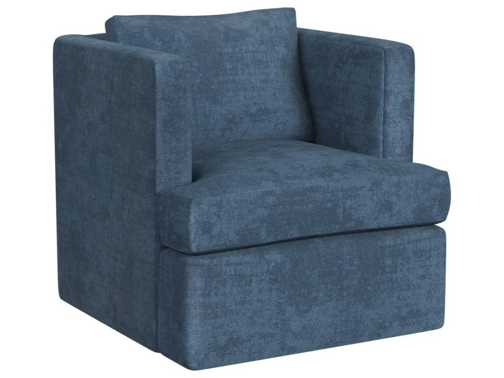 Elevated Swivel Chair - Lux Peacock - image 2
