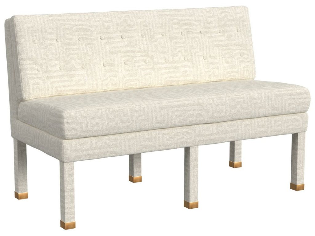 Approach The Bench Banquette, 52" - Maze Oyster - image 1