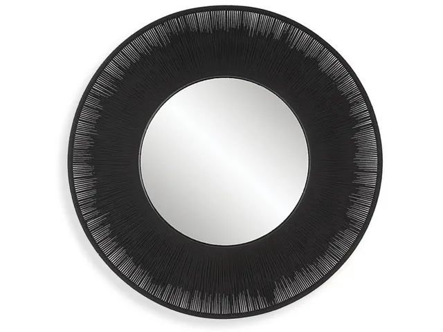 Sailor'S Knot Round Mirror, Black