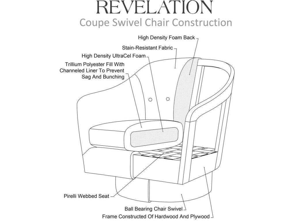Coupe Swivel Chair - Splendor Sesame - image 4