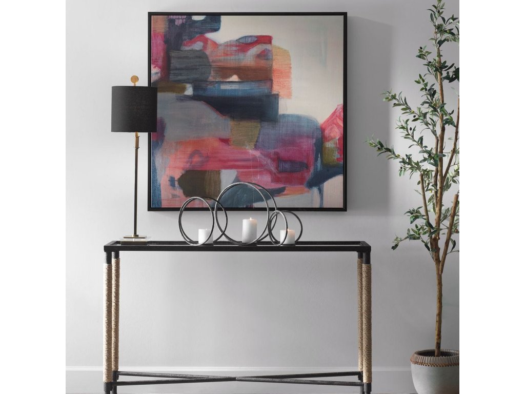 Geranium And Ginger Framed Canvas - image 1