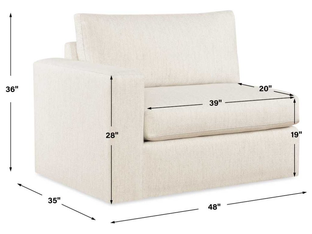 Great Plains Sofa, Left Arm Facing - Alabaster/Linen Weave - image 12