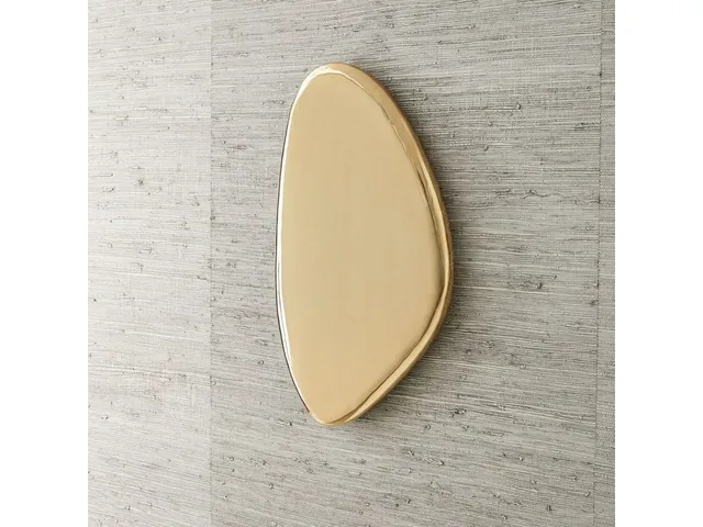 Jelly Bean Wall Sculpture - 26X16 Gold - Alternative View