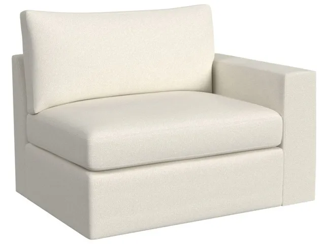 Great Plains Sofa, Right Arm Facing - Field Snow - Alternative View