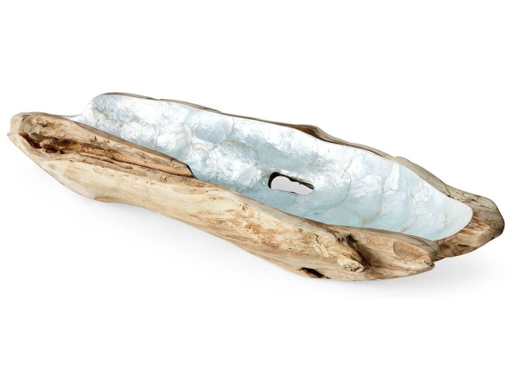 Pearl Forest Bowl - Blue Capiz - image 3