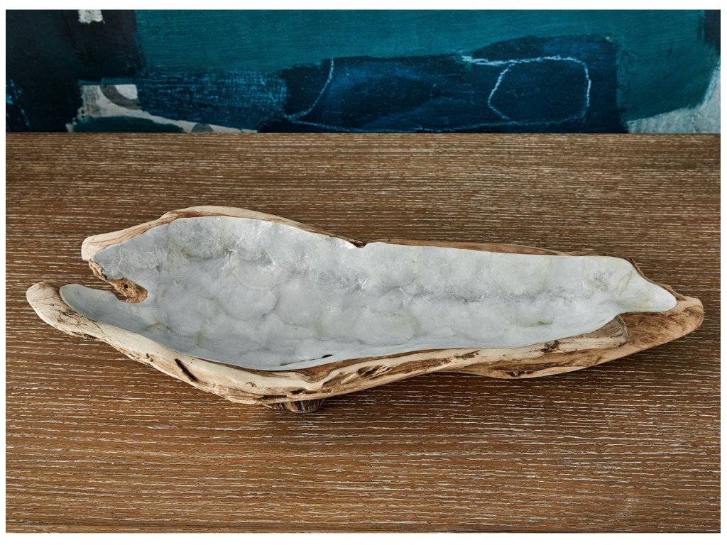 Pearl Forest Bowl - Blue Capiz - image 2
