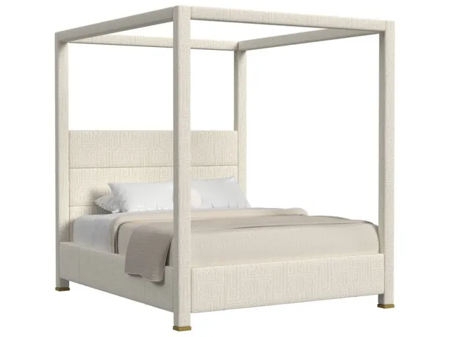 Hibernate Canopy Bed, King - Maze Oyster , 2 Cartons