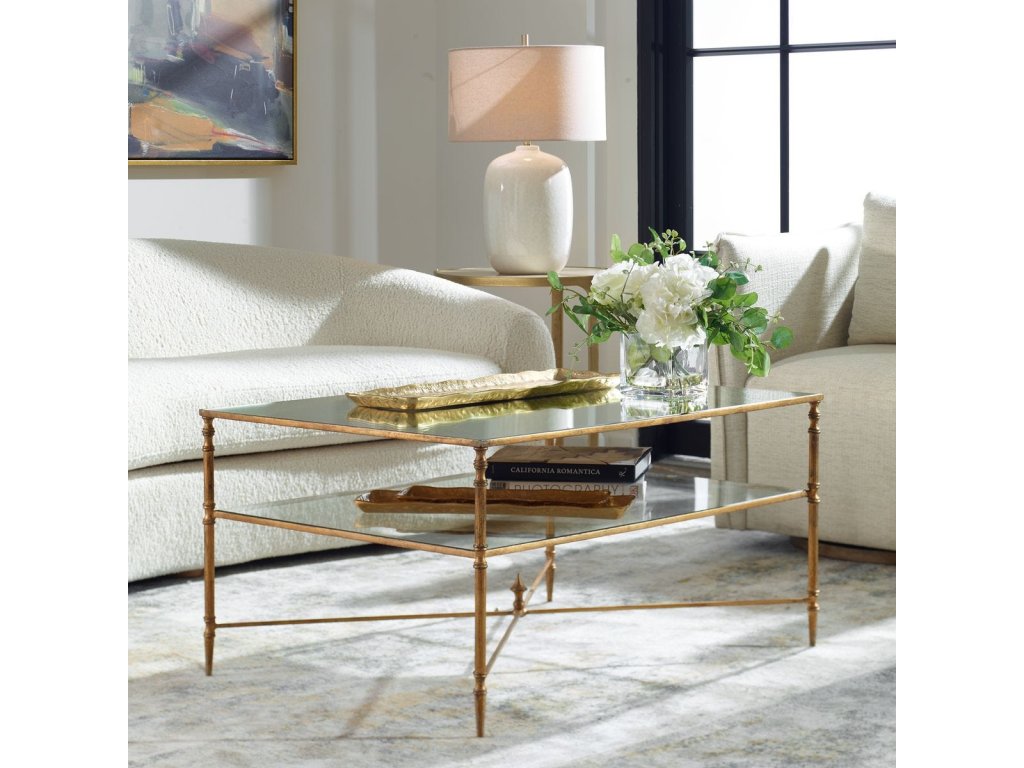Henzler Coffee Table, Gold - image 1