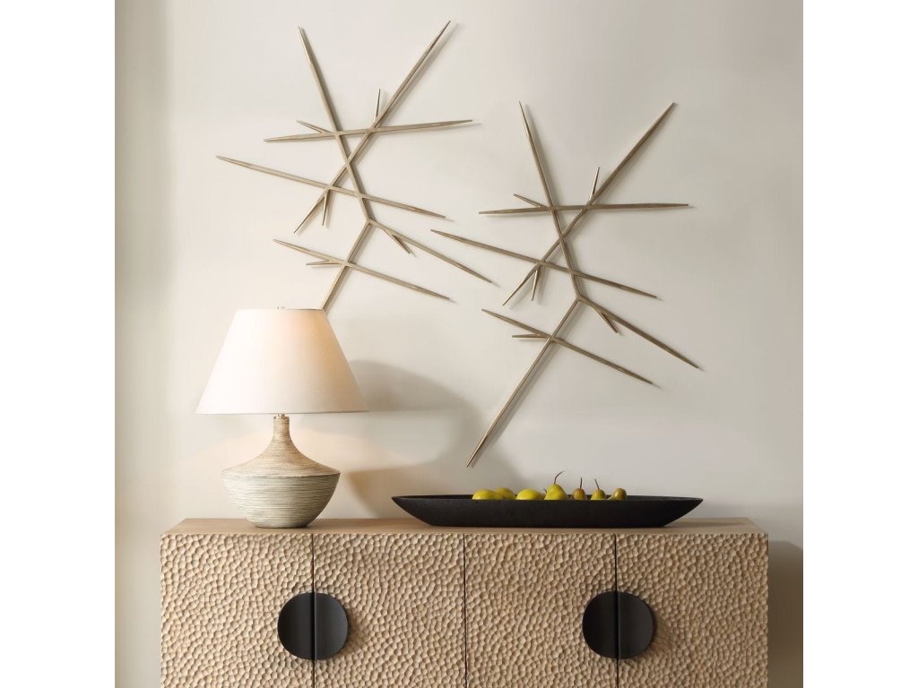 Fireworks Metal Wall Decor, S/2 - image 1