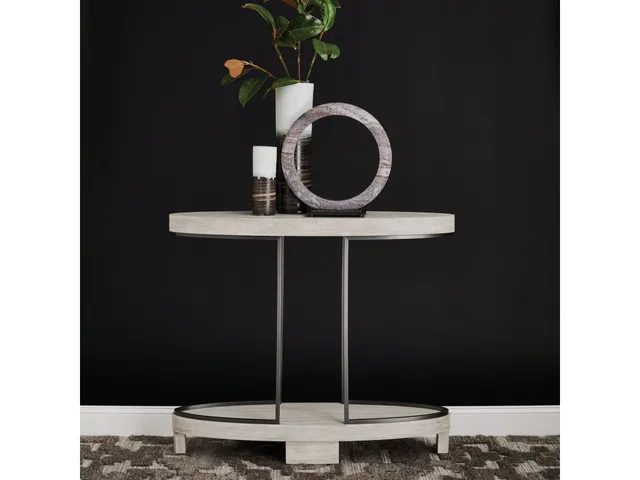 Ovoid Console Table - Scrubbed Elm - Alternative View