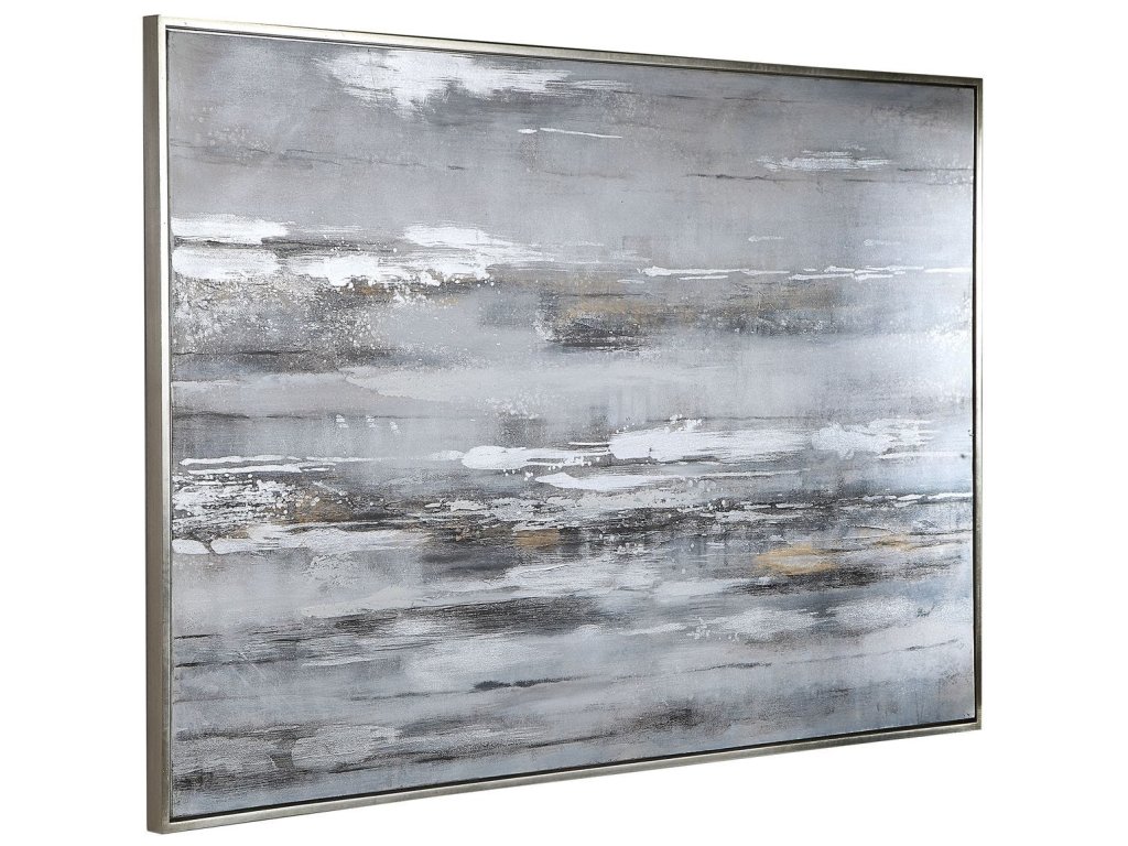 Smoky Waves Hand Painted Canvas - image 2