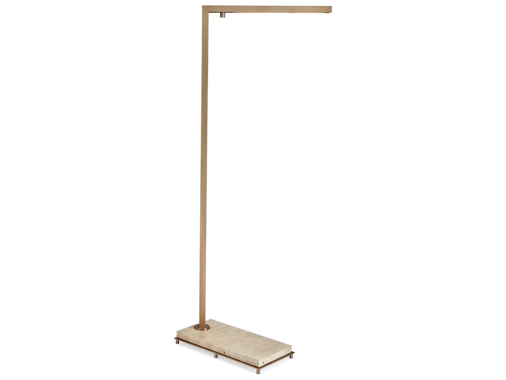 Illume Floor Lamp - Travertine/Brass - image 3