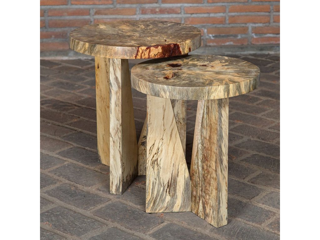 Nadette Nesting Tables, Natural, S/2 - image 2