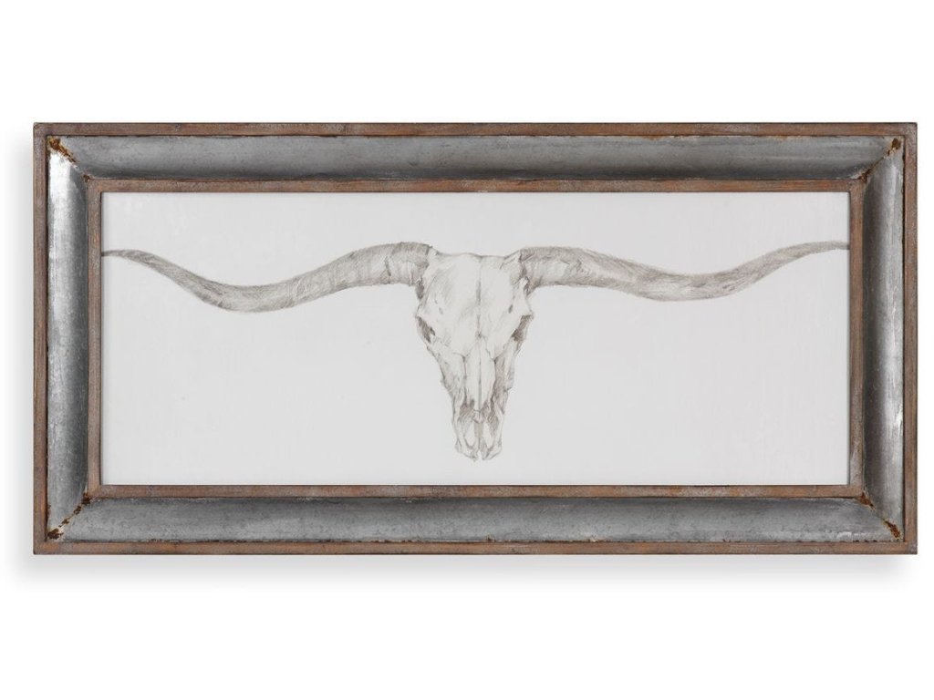 Western Skull Mount Framed Print - main image