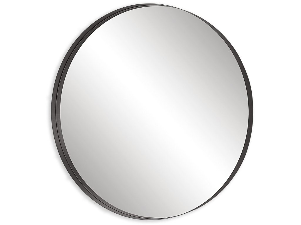 Padria Round Mirror - 60 Black - image 2