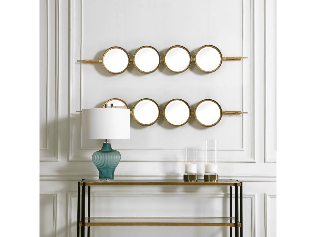 Button Mirror, Gold - image 2