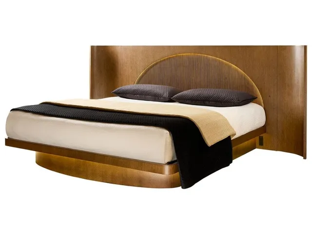 High Light, Lighted Platform Bed, King