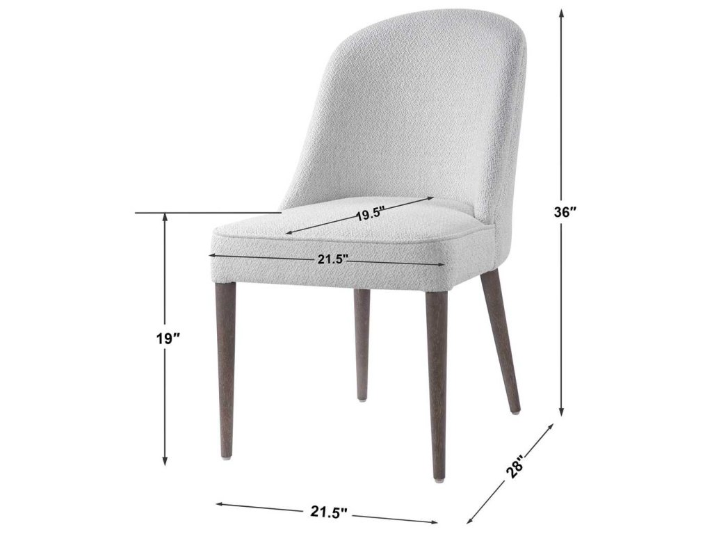 Brie Armless Chair, White, 2 Per Box, Priced Each - image 6