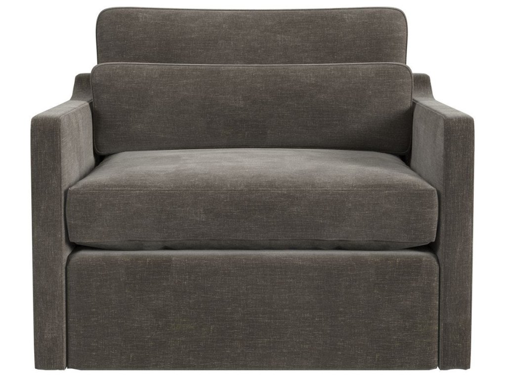 Slope Swivel Chair-And-A-Half - Lux Graphite - image 1