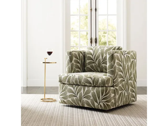 Elevated Swivel Chair - Hedge Green - Alternative View