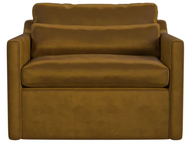 Slope Swivel Chair-And-A-Half - Bliss Bronze
