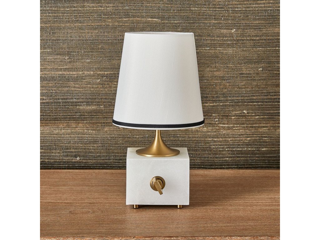 Blockhead Mini Lamp - Satin Brass - image 1
