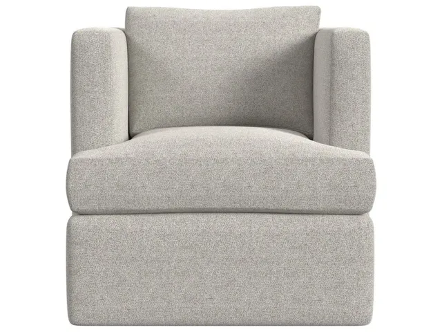 Elevated Swivel Chair - Snuggle Vanilla